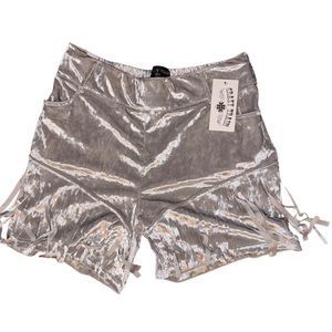 Crazy Train Shorts NWT : Velvet : Fringe : Stretch Comfort : XXL